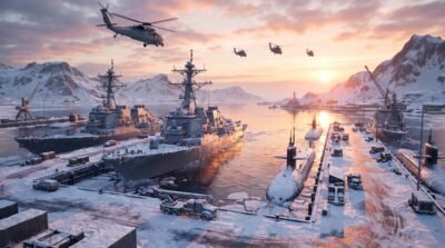 Frozen Harbor Defense Wallpaper